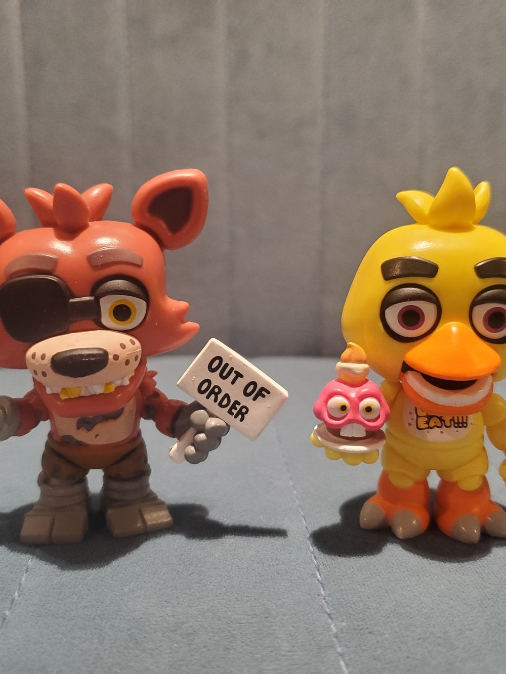 Five Nights at Freddy's Foxy & Chica Collectible Figures - Orange & Yellow